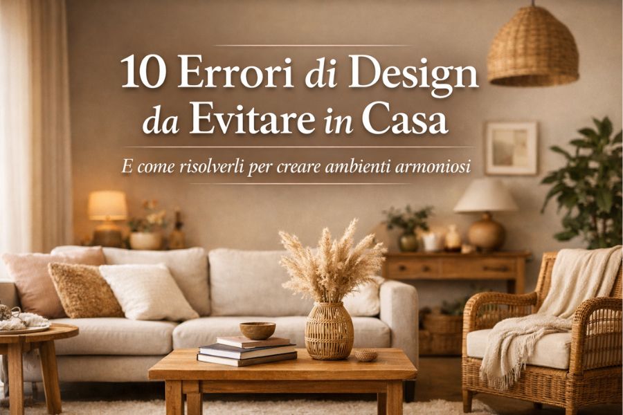 You are currently viewing 10 Errori di Design da evitare quando arredi casa (e come rimediare)